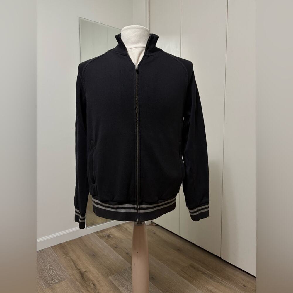 Calvin Klein Black Zip Front Jacket Man Medium